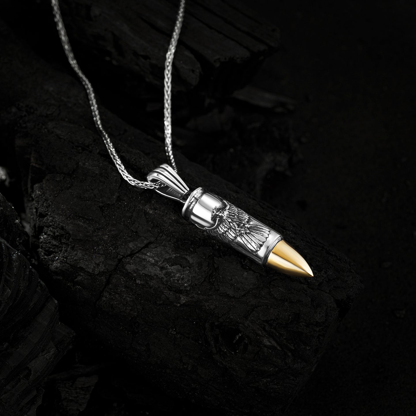 9 mm Mermi Erkek Kolye