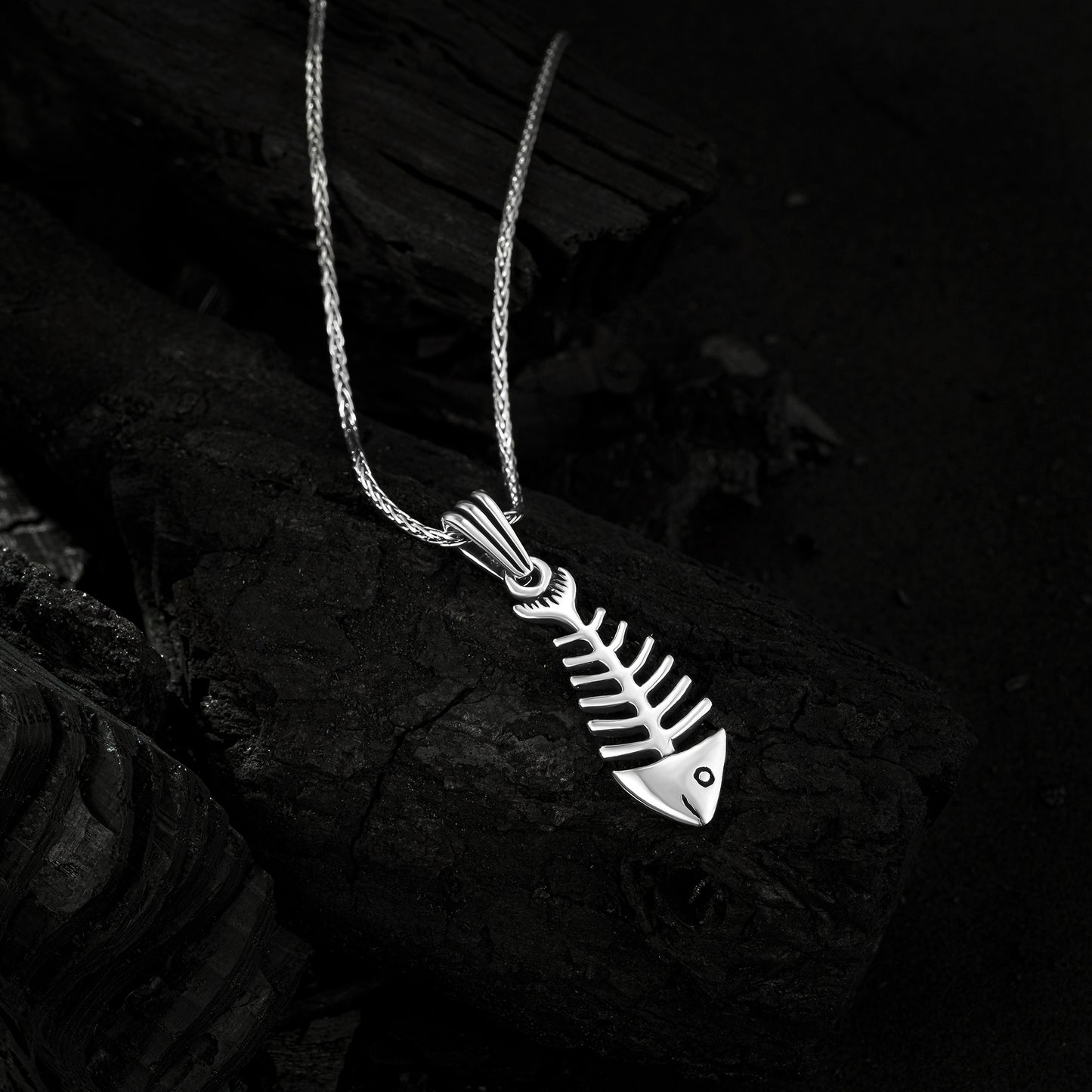 Balık Kılçığı Erkek Kolye