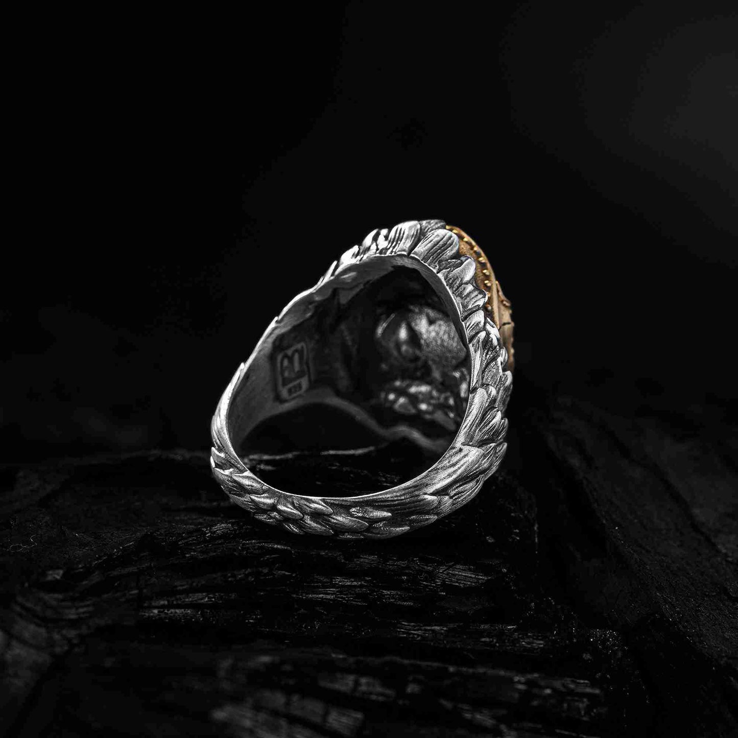 Miğferli Kurukafa Erkek Yüzük, Savaşçı Gümüş Yüzük